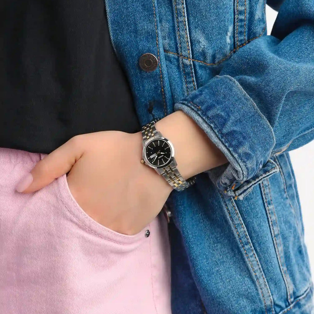 CITIZEN EQ0608-55E - TIMELESS ELEGANCE IN SILVER & GOLD