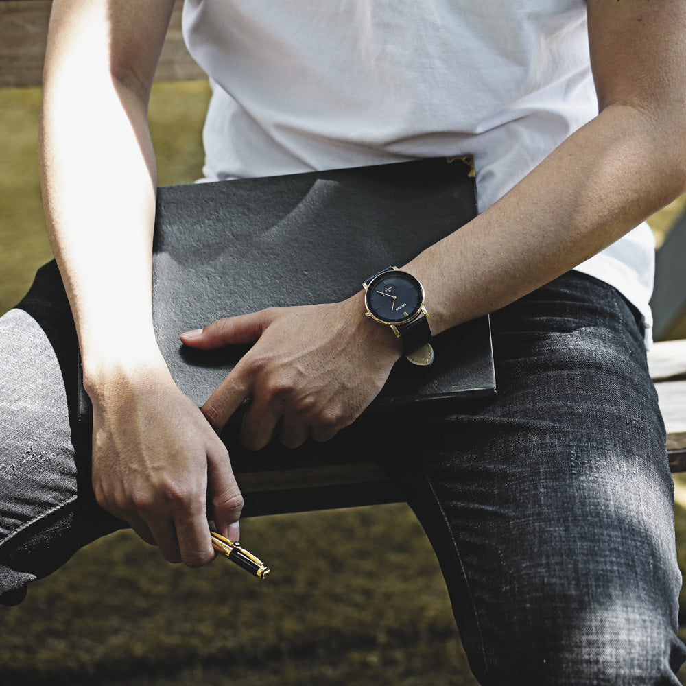 CITIZEN BE9183-03L - ELEGANT BLUE DIAL MEN'S WATCH WITH GOLD STAINLESS STEEL CASE