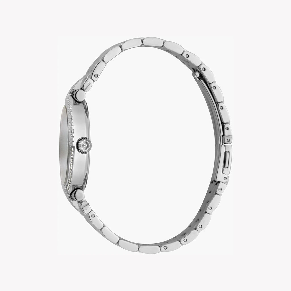 JUST CAVALLI Women's Watch with Silver Stainless Steel Case and Silver Stainless Steel Band