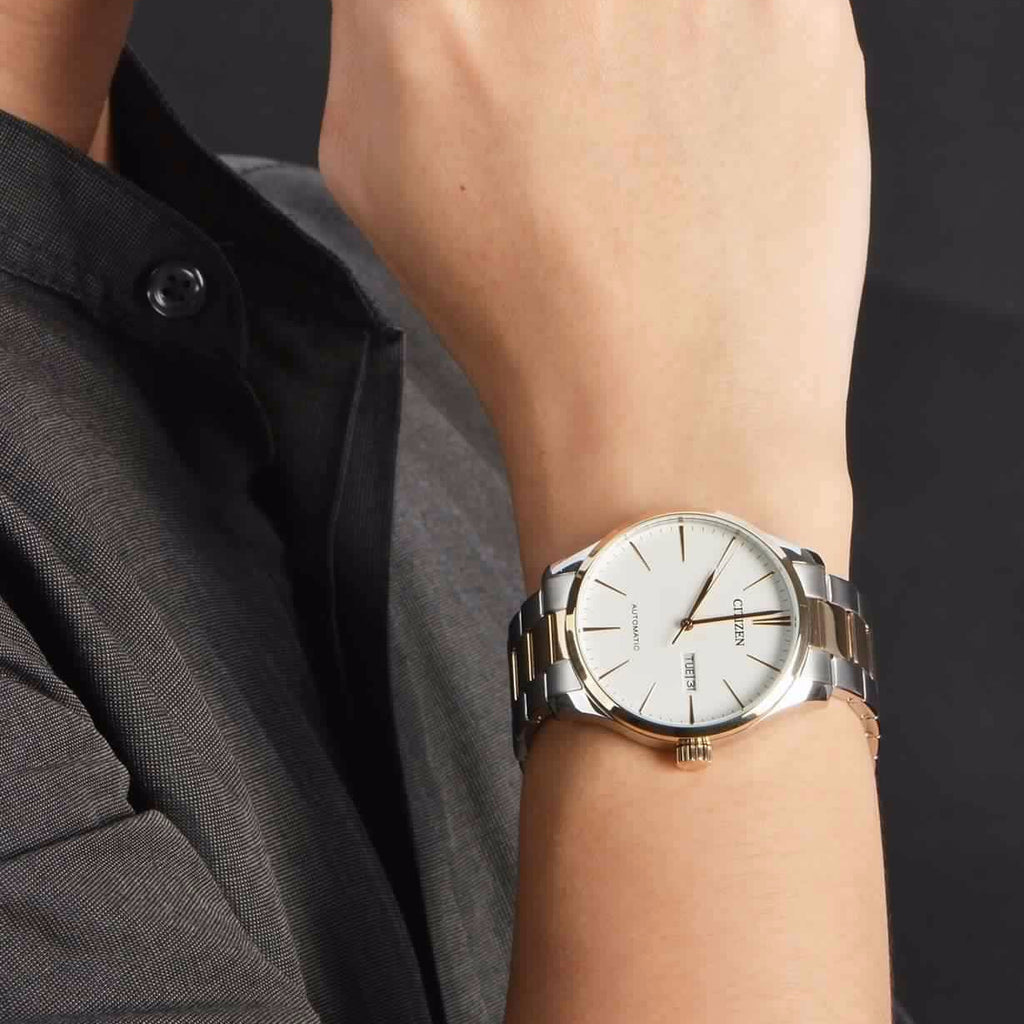 CITIZEN NH8356-87A DYNAMIC ELEGANCE - MEN'S ROSE GOLD AUTOMATIC WATCH