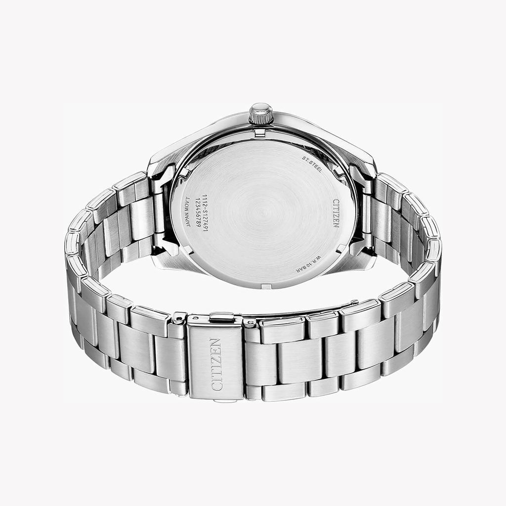 CITIZEN BI1031-51L - MODERN MENSWEAR - SOPHISTICATED SILVER & BLUE DIAL TIMEPIECE