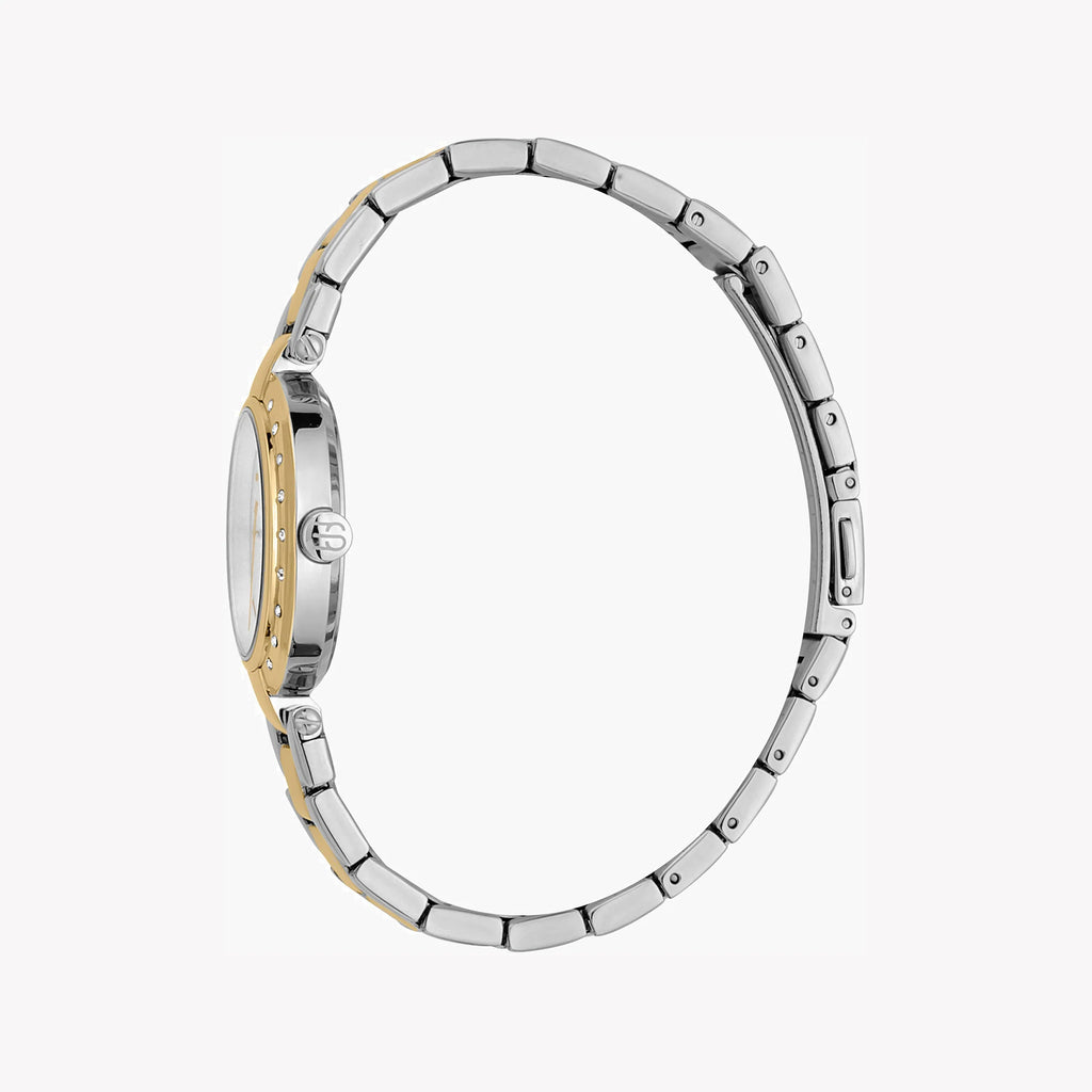 ESPRIT Women's Watch with Silver Stainless Steel Case and Silver & Gold Stainless Steel Band