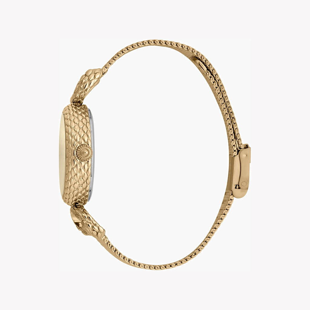 JUST CAVALLI Women's Watch with Gold Stainless Steel Case and Gold Stainless Steel Band