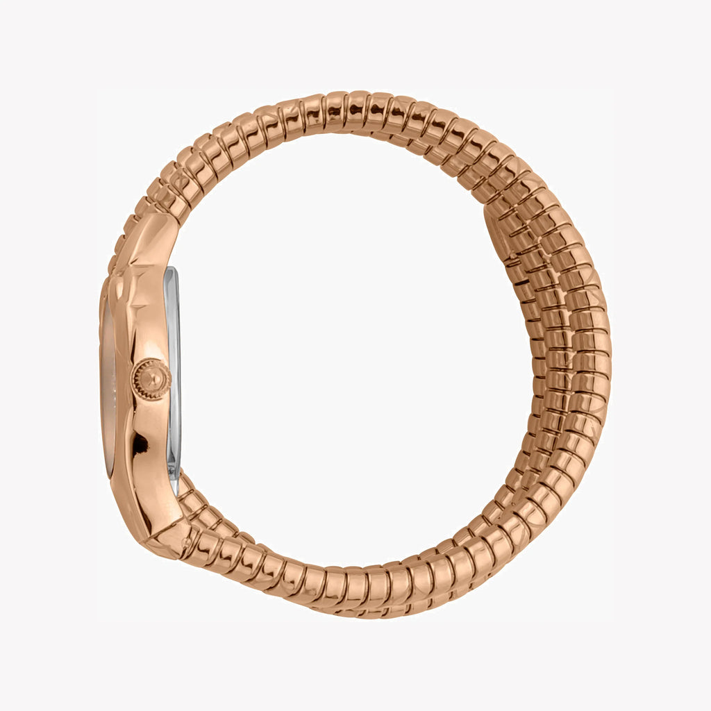 JUST CAVALLI Women's Watch with Rose Gold Stainless Steel Case and Rose Gold Stainless Steel Band