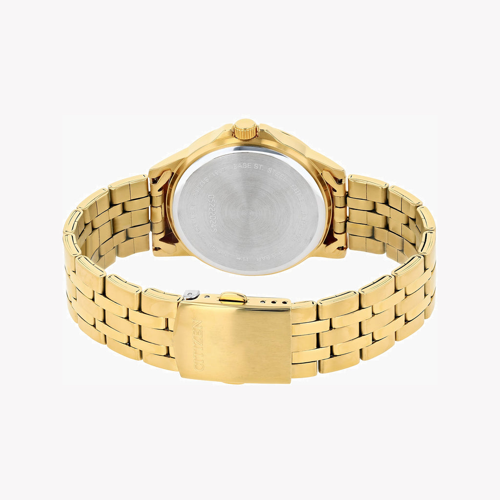 CITIZEN DZ5002-52P - BOLD GOLD GLORY: Men's Stainless Steel Quartz Watch with Beige Dial