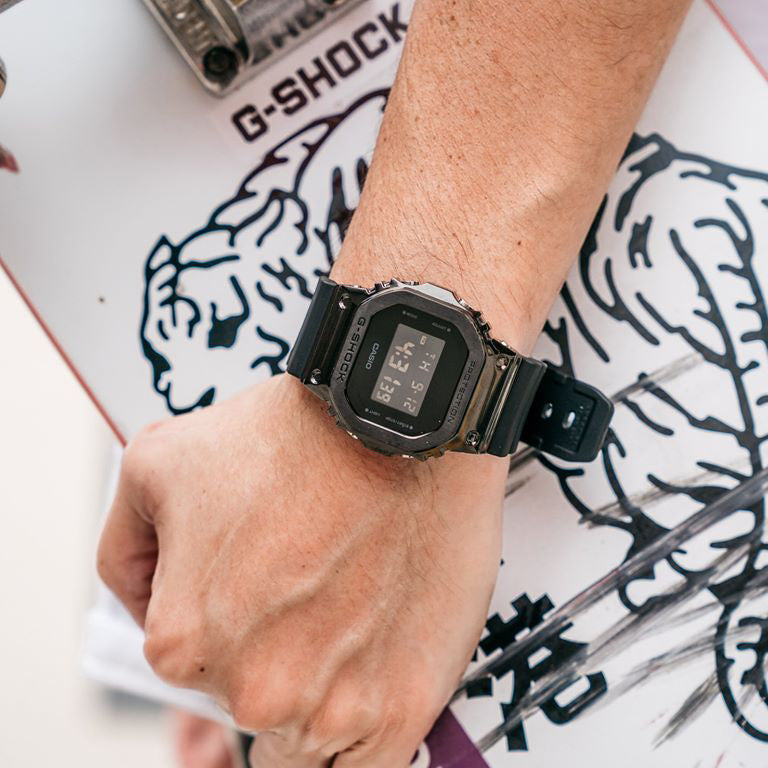 CASIO G-SHOCK GM-5600B-1DR - BLACK DYNAMO SERIES Men's Sporty Elegance Watch