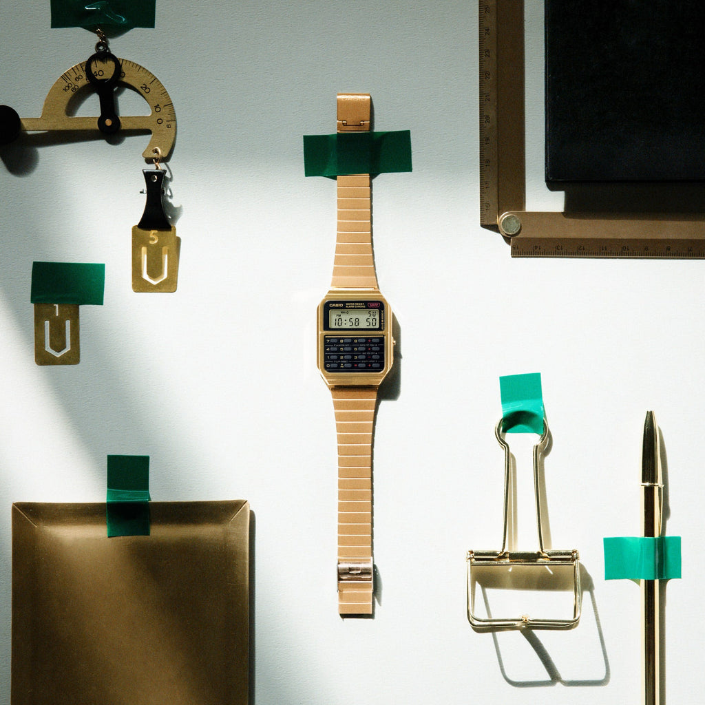 CASIO CA-500WEG-1ADF GOLD SPORTY ELEGANCE - FUNCTIONAL LUXURY UNISEX WATCH