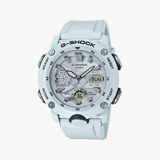 CASIO G-SHOCK GA-2000S-7ADR ADVENTURE READY - STYLISH WHITE MEN'S WATCH WITH SHOCK RESISTANCE