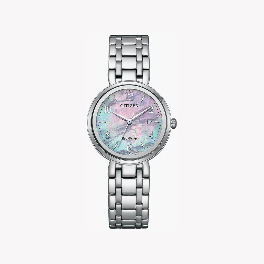 CITIZEN EW2690-81Y VIBRANT CHARM - MULTI-COLORED DIAL WOMEN'S WATCH WITH STAINLESS STEEL BAND