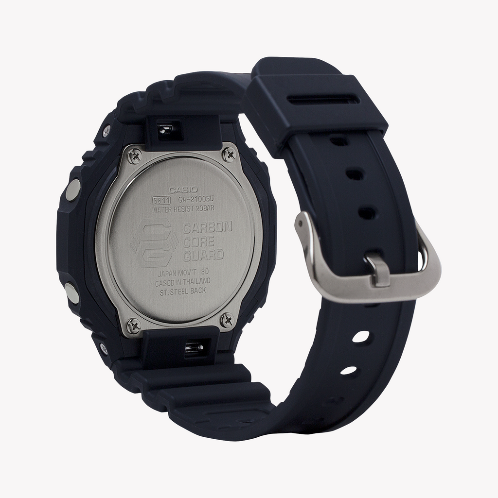 CASIO G-SHOCK GA-2100SU-1ADR OAK COMPACT - BOLD BLACK ADVENTURE MEN'S WATCH