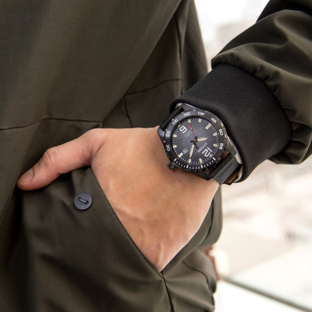 CITIZEN BI1045-05E BOLD PERFORMANCE - MEN'S BLACK STAINLESS STEEL SPORT WATCH