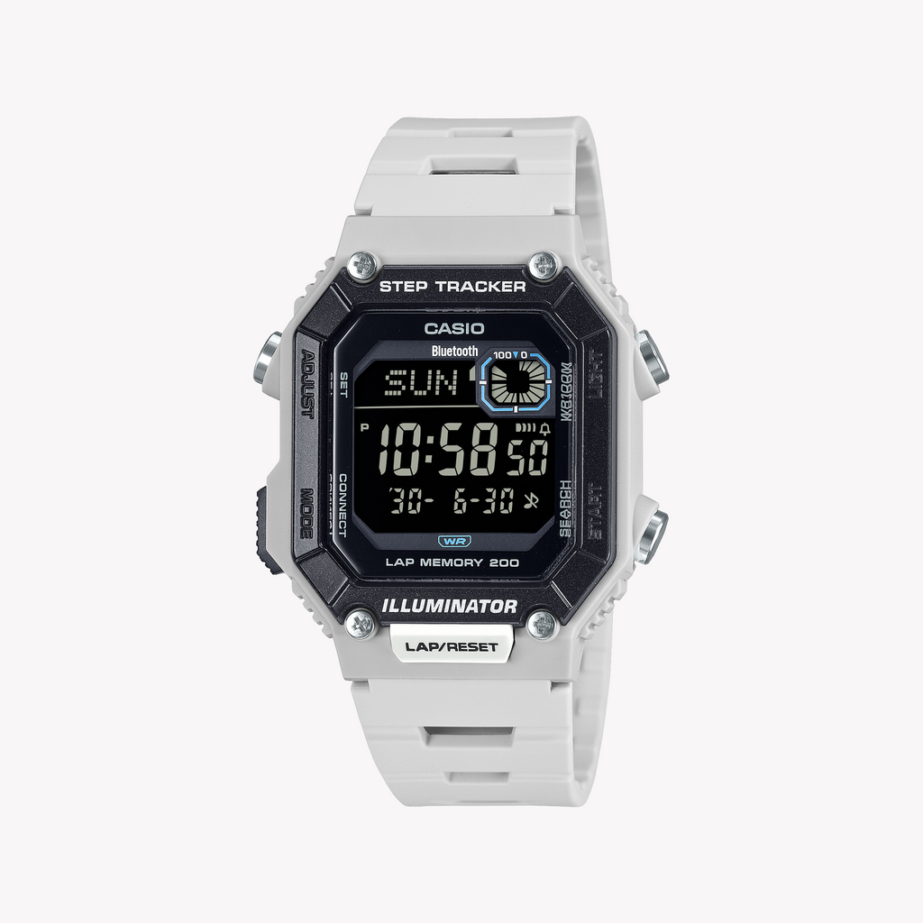 CASIO WS-B1000-8BVDF ACTIVE-LIFESTYLE SMARTWATCH - STYLISH WHITE RESIN WITH BLUETOOTH CONNECTIVITY