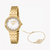 JUST CAVALLI JC1L311M0025 - RADIANT ELEGANCE WOMEN'S WATCH WITH GOLD & WHITE MOTHER-OF-PEARL DIAL