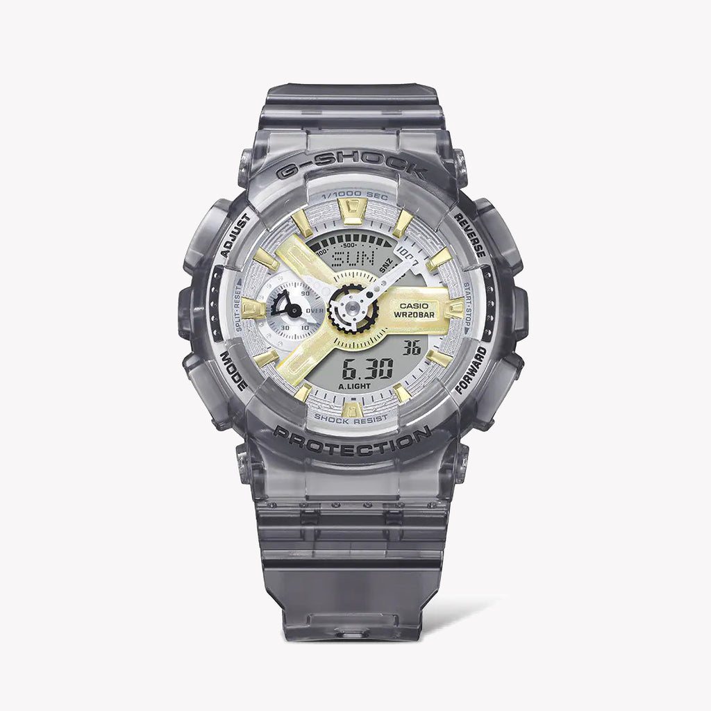 CASIO G-SHOCK GMA-S110GS-8ADR BOLD ADVENTURE - STYLISH GRAY RESIN WOMEN'S WATCH