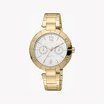 ESPRIT Women's Watch with Gold Stainless Steel Case and Gold Stainless Steel Band