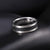 ZINK Men's Silver & Black Stainless Steel Ring | ZJRG002SMB