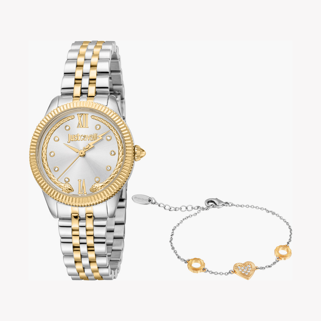JUST CAVALLI JC1L315M0085 - ELEGANTLY TIMELESS WOMEN'S TWO-TONE WATCH