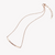 ZINK Women's Rose Gold Stainless Steel Necklace | ZFNL001RGS