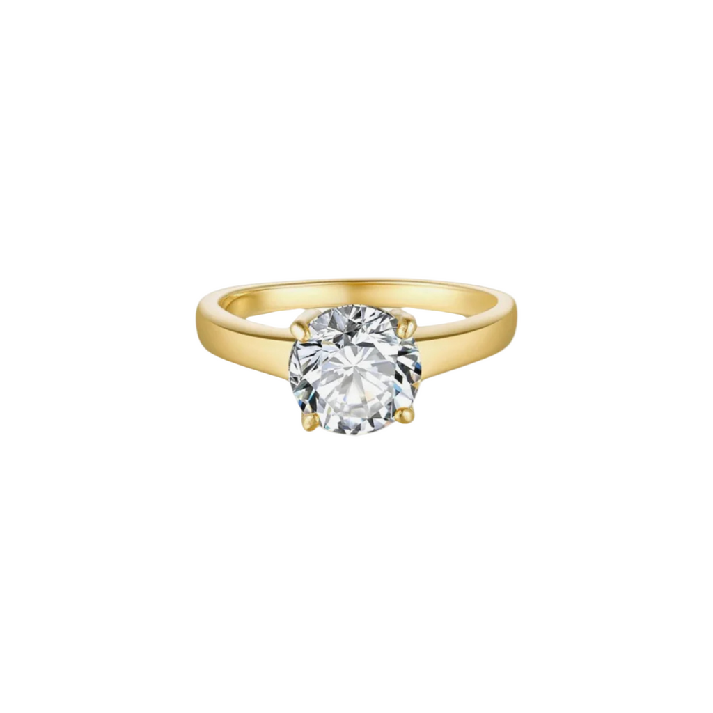 ZINK Women's Gold Stainless Steel Ring | ZFRG002GRC