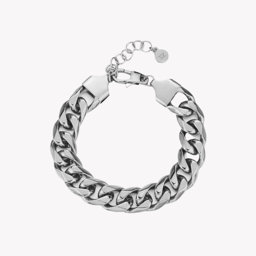 ZINK Women's Silver Stainless Steel Bracelet | ZFBR019S12M
