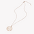 ZINK Women's Rose Gold Stainless Steel Necklace | ZFNL003RG