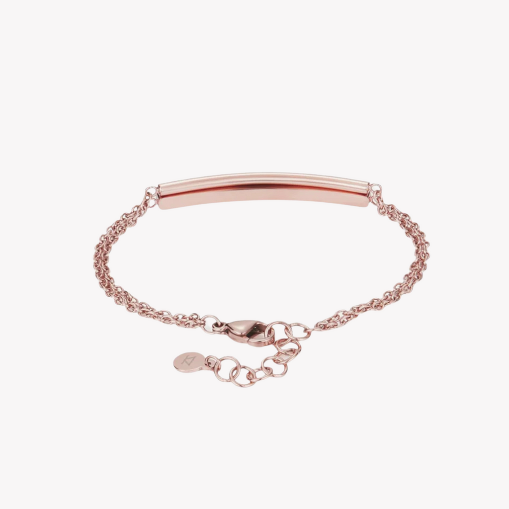 ZINK Women's Rose Gold Stainless Steel Bracelet | ZFBR012RG