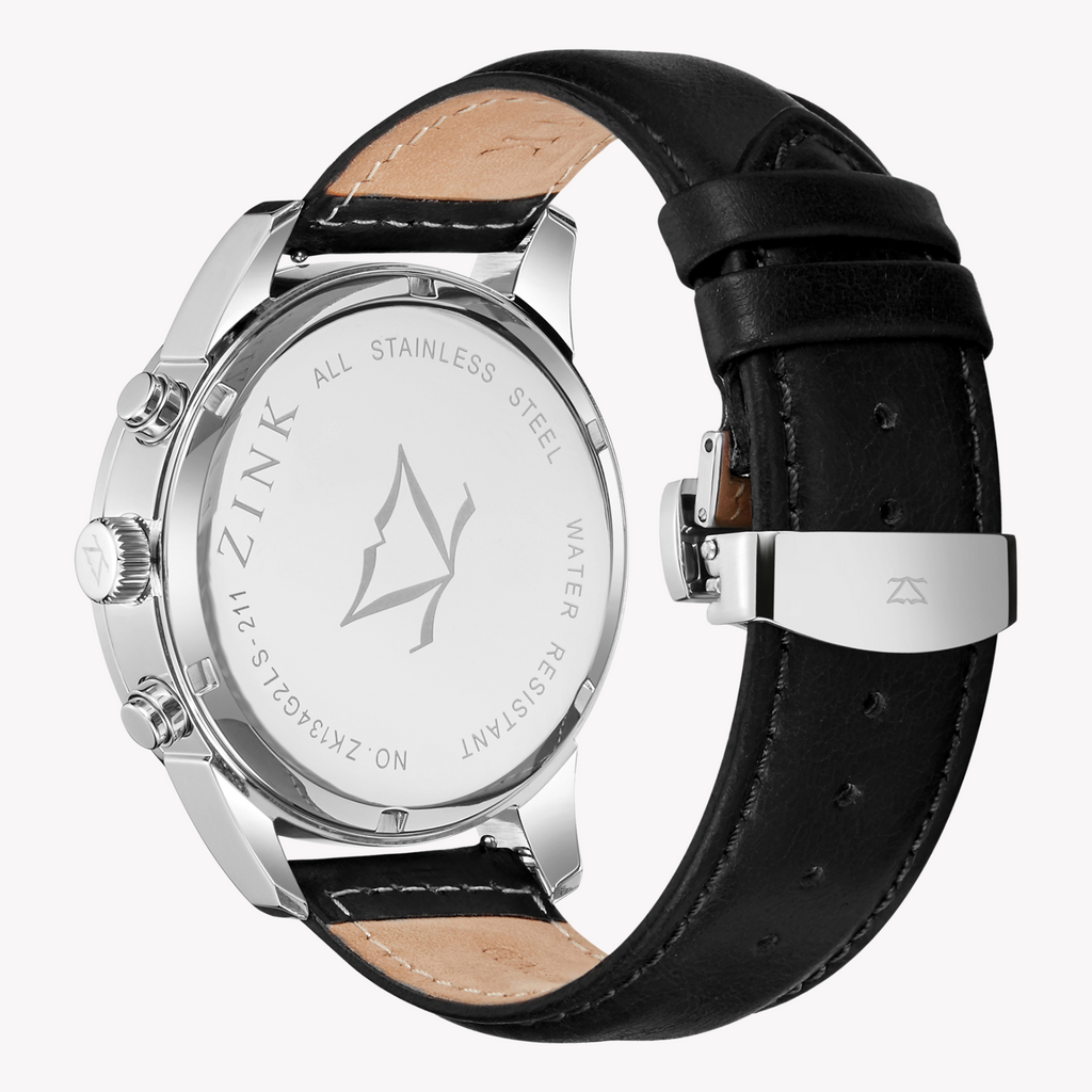 ZINK Men's Stainless Steel Black Chronograph Watch | ZK134G2LS-211