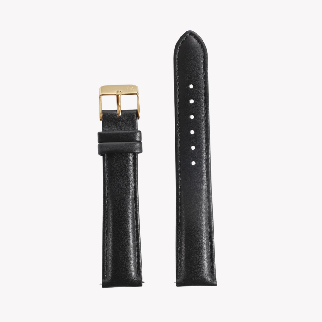 ZINK Women's Black Leather Watch Band | ZLB007BG