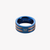 ZINK Men's Blue & Rose Gold Stainless Steel Ring | ZJRG040BLR