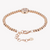 ZINK Women's Rose Gold Stainless Steel Bracelet | ZFBR007RGS