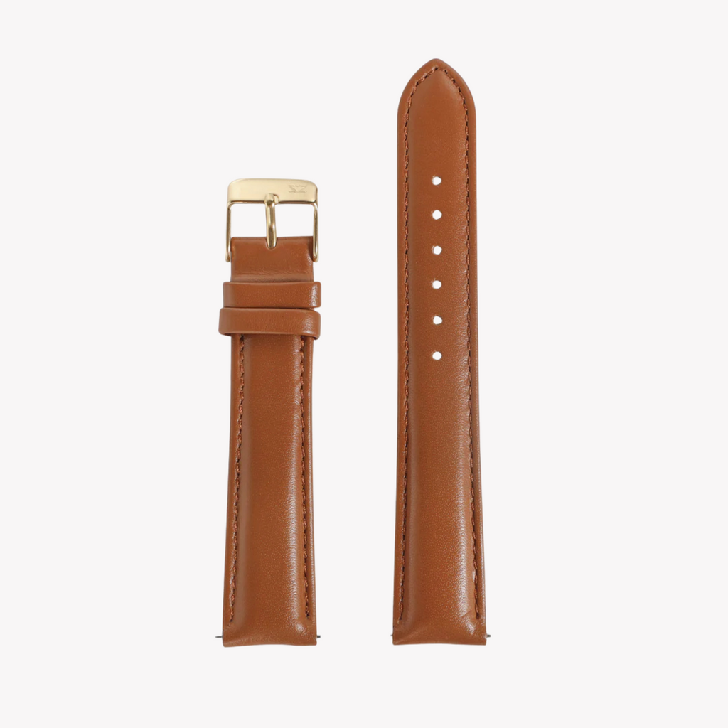 ZINK Women's Leather Watch Band - Brown | ZLB007BWG