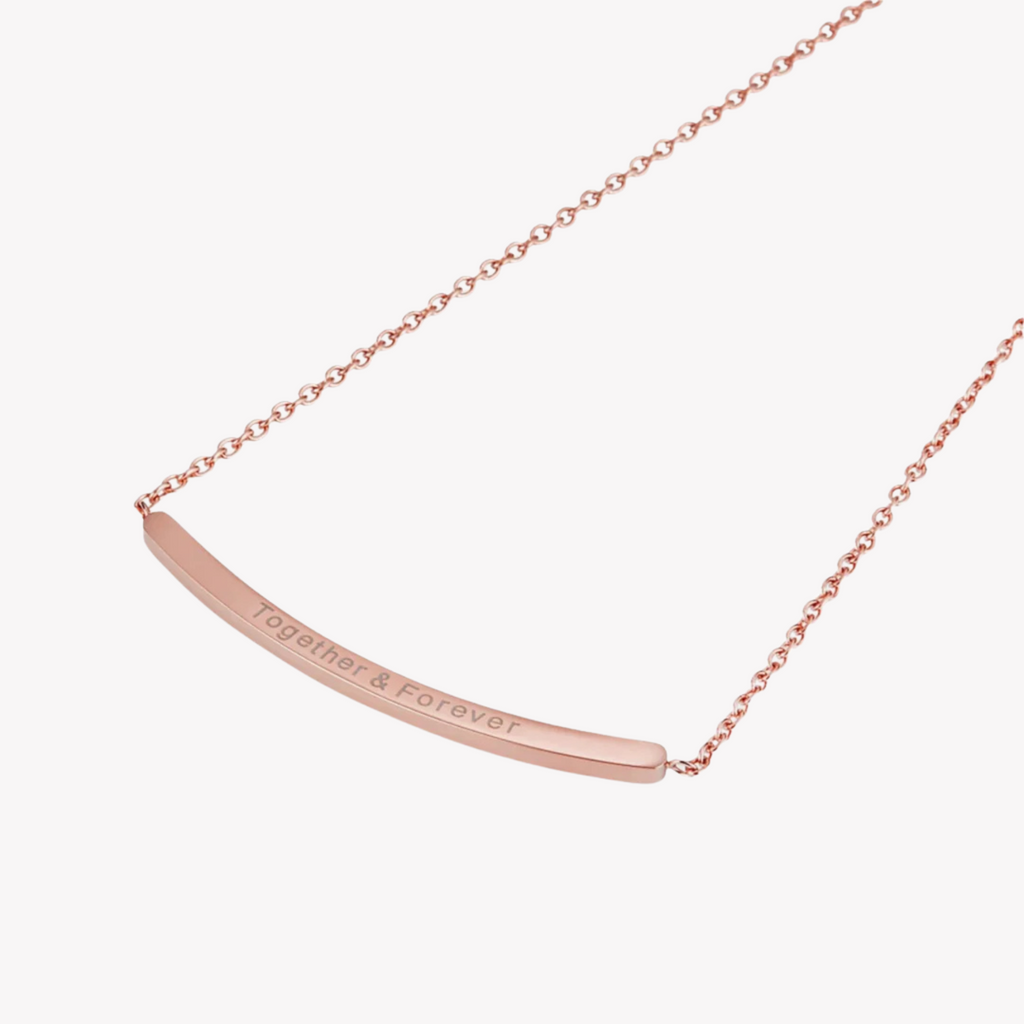 ZINK Women's Rose Gold Stainless Steel Necklace | ZFNL001RG