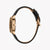 ESPRIT Women's Watch with Rose Gold Stainless Steel Case and Black Leather Band