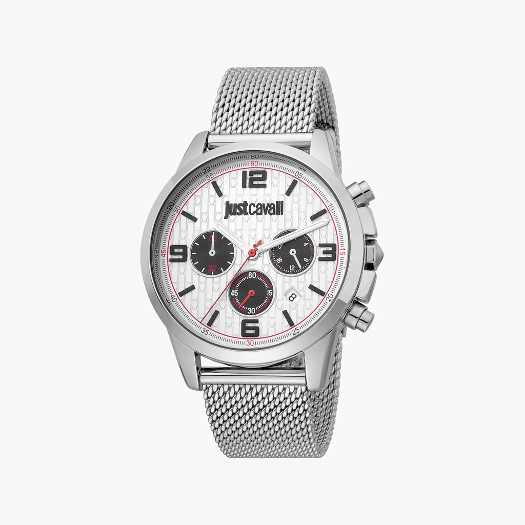 JUST CAVALLI JC1G175M0045 SILVER ELEGANCE - MENS TIMEPIECE WITH STAINLESS STEEL BAND