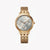 CITIZEN ED8183-54A - ELEGANT GOLDTIME: Chic Women's Watch with Stylish White Dial & Durable Stainless Steel Band