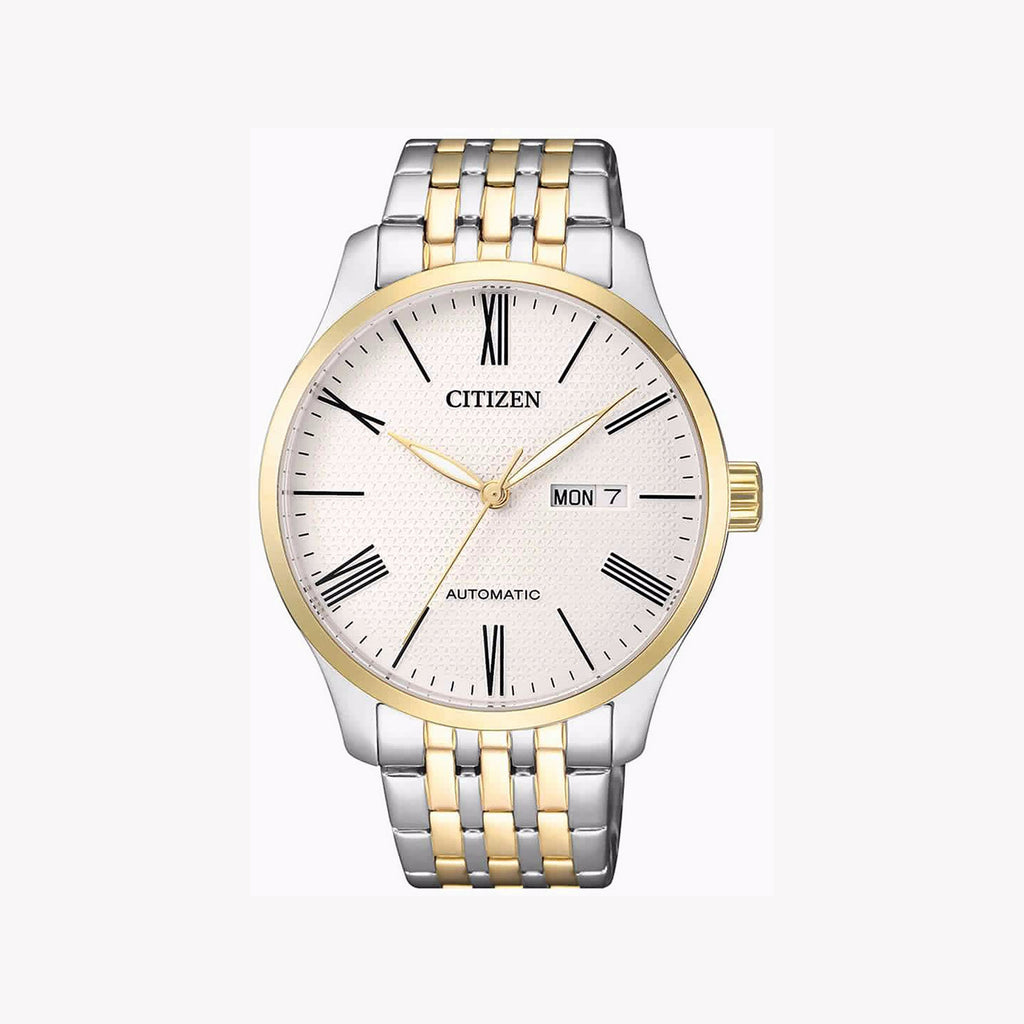 CITIZEN NH8354-58A - BOLD ELEGANCE MEN'S AUTOMATIC WATCH WITH DAY & DATE DISPLAY