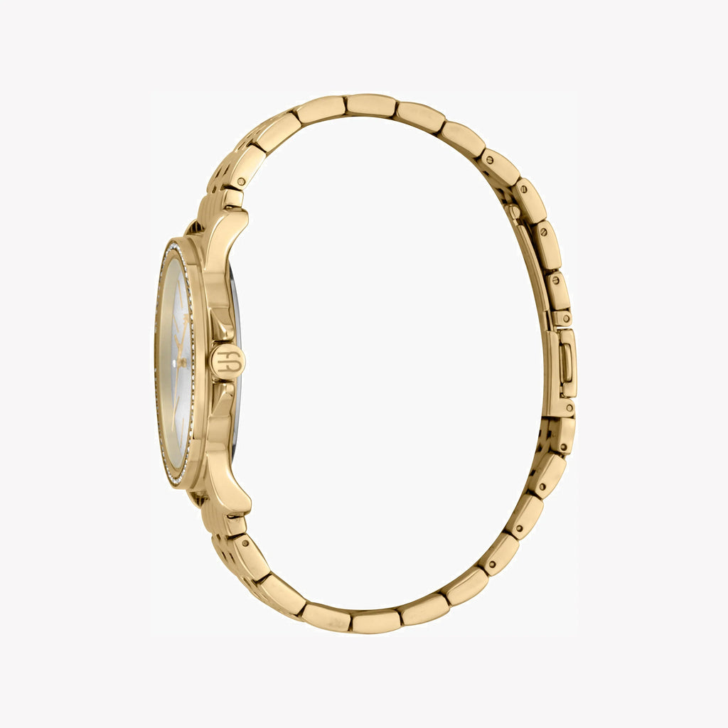 ESPRIT Women's Watch with Gold Stainless Steel Case and Gold Stainless Steel Band