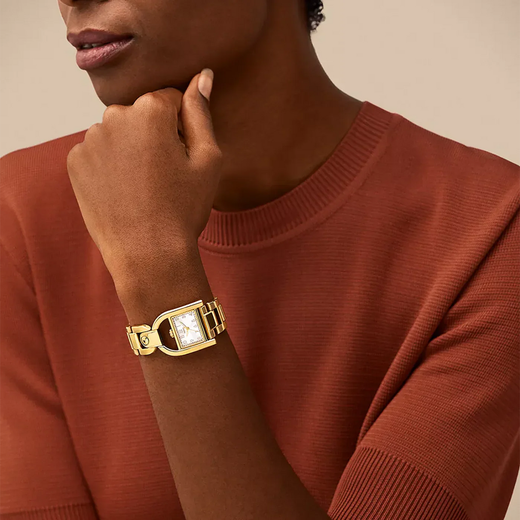 Harwell Three-Hand Gold-Tone Stainless Steel Watch ES5327