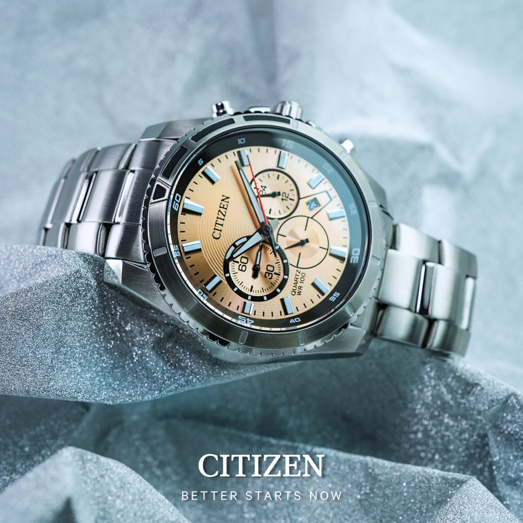 CITIZEN AN8200-50X - DYNAMIC CHRONOGRAPH: ELEGANT STAINLESS STEEL TIMEPIECE FOR MEN