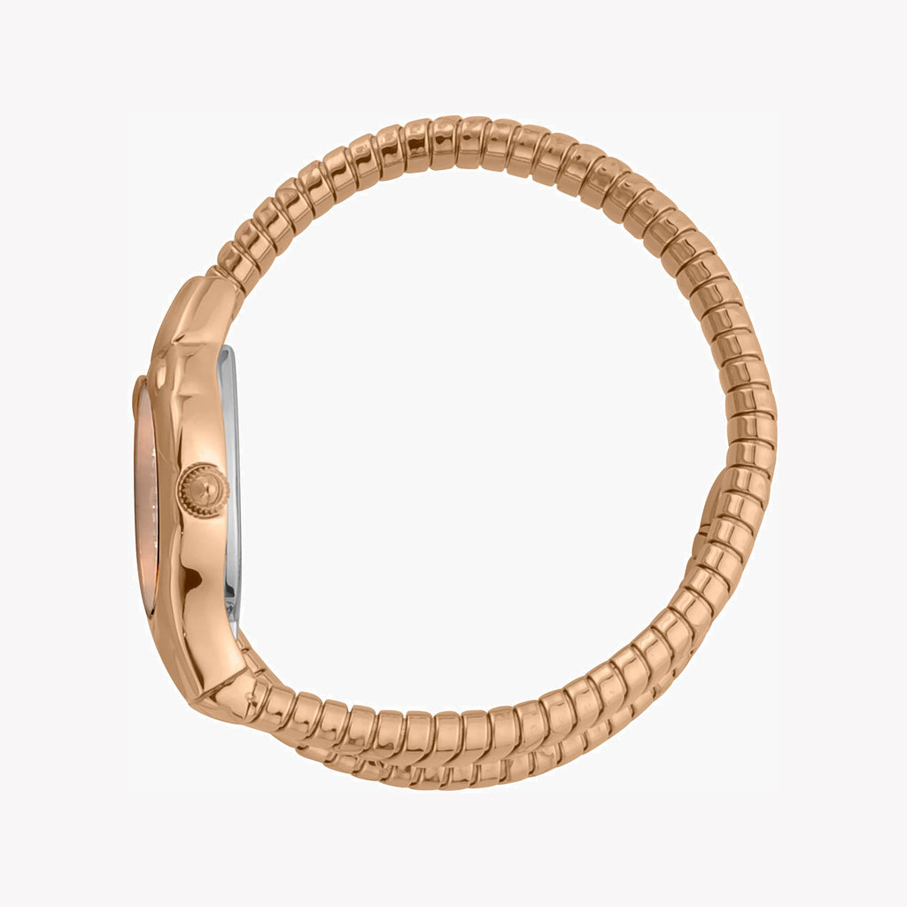 JUST CAVALLI Women's Watch with Rose Gold Rose Gold Case and Rose Gold Stainless Steel Band