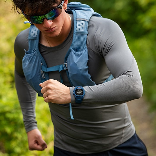 G-SHOCK GBD-200-2DR RUGGED CHIC - MEN'S SPORTY BLUE WATCH WITH FITNESS TRACKER & WATER RESISTANCE