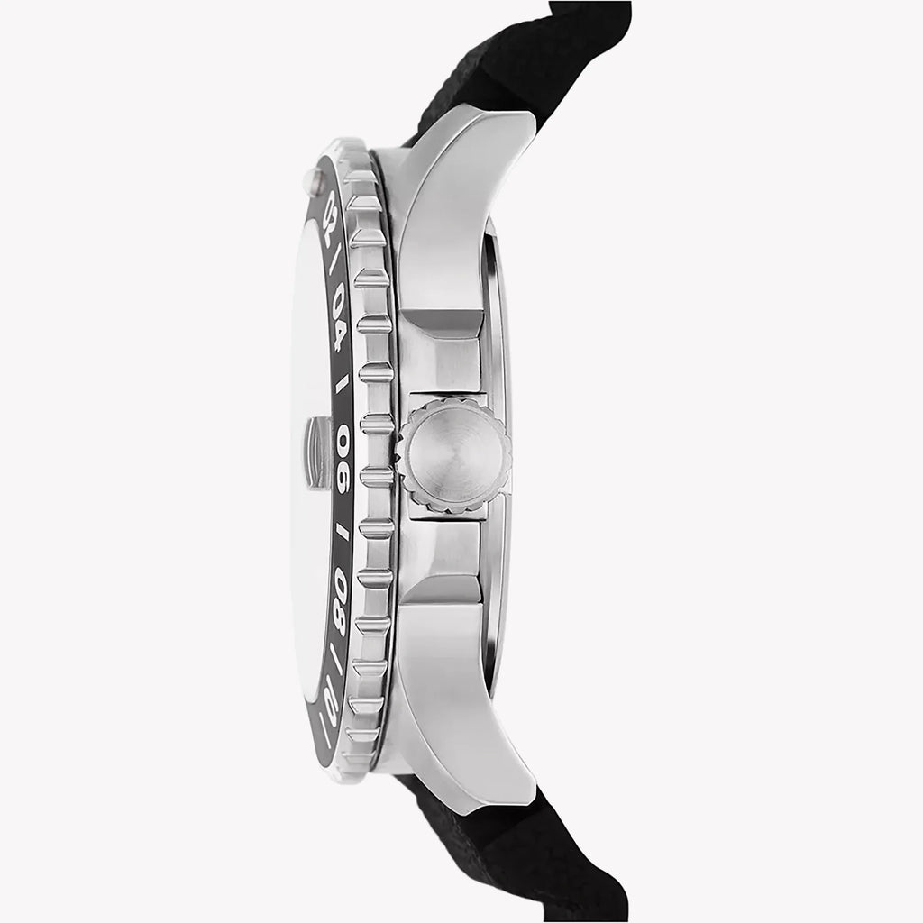 Fossil Blue GMT Black Silicone Watch FS6036