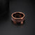 ZINK Men's Rose Gold Stainless Steel Ring | ZJRG008SBR
