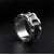 ZINK Men's Silver & Black Stainless Steel Ring | ZJRG029SB