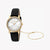 ESPRIT Women's Watch with Silver Stainless Steel Case and Black Leather Band