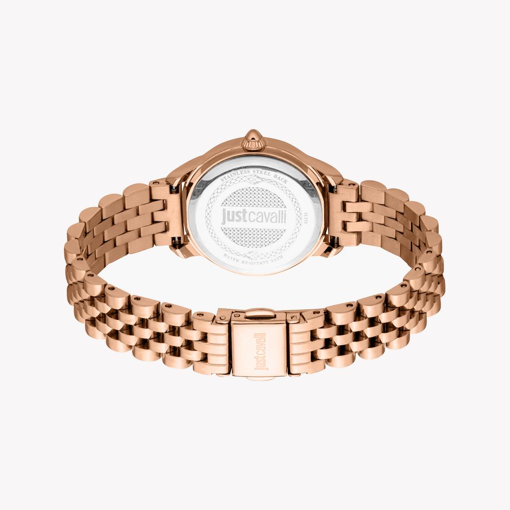 JUST CAVALLI JC1L333M0045 - ROSE GOLD & GREEN GLAMOUR - STYLISH WOMEN'S WATCH