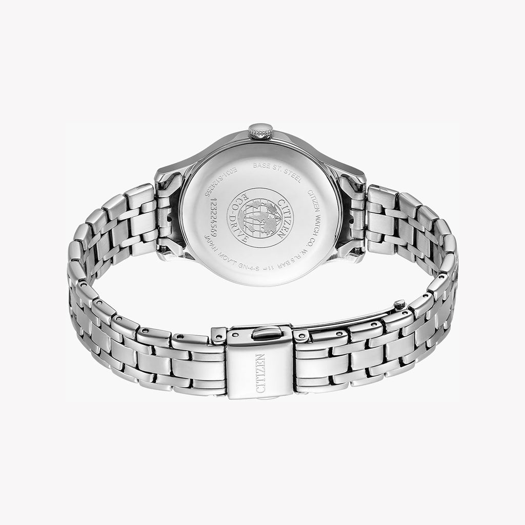 CITIZEN EM0890-85L - ELEGANTLY TIMELESS WOMEN'S WATCH WITH SPARKLING CRYSTALS & SILVER STAINLESS STEEL