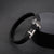 ZINK Men's Black Stainless Steel & Leather Bracelet | ZJBC045B