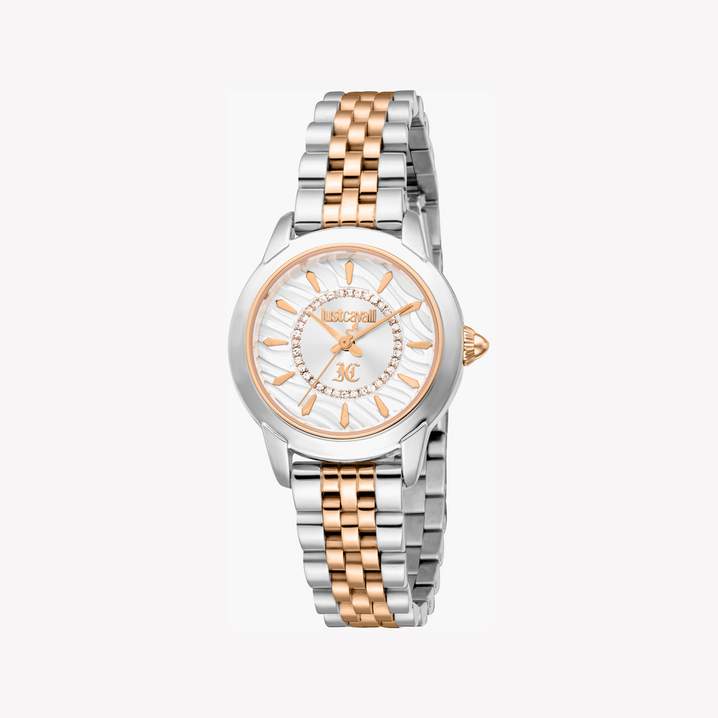 JUST CAVALLI JC1L333M0065 - BOLD ELEGANCE TWO-TONE WOMEN'S WATCH WITH STYLISH STAINLESS STEEL BAND
