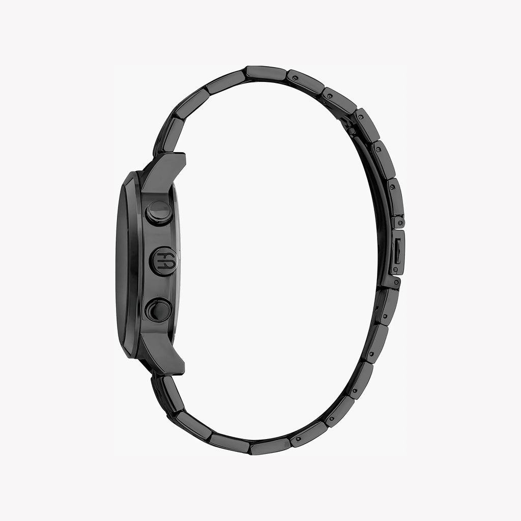 ESPRIT MEN'S BLACK STAINLESS STEEL TIMEPIECE - ELEGANTLY DURABLE WITH A MODERN EDGE
